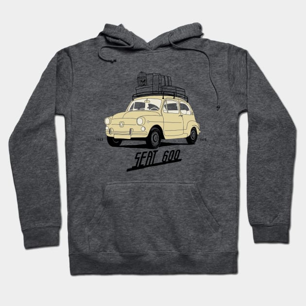 Seat 600 mythical car Hoodie by KUMAWAY